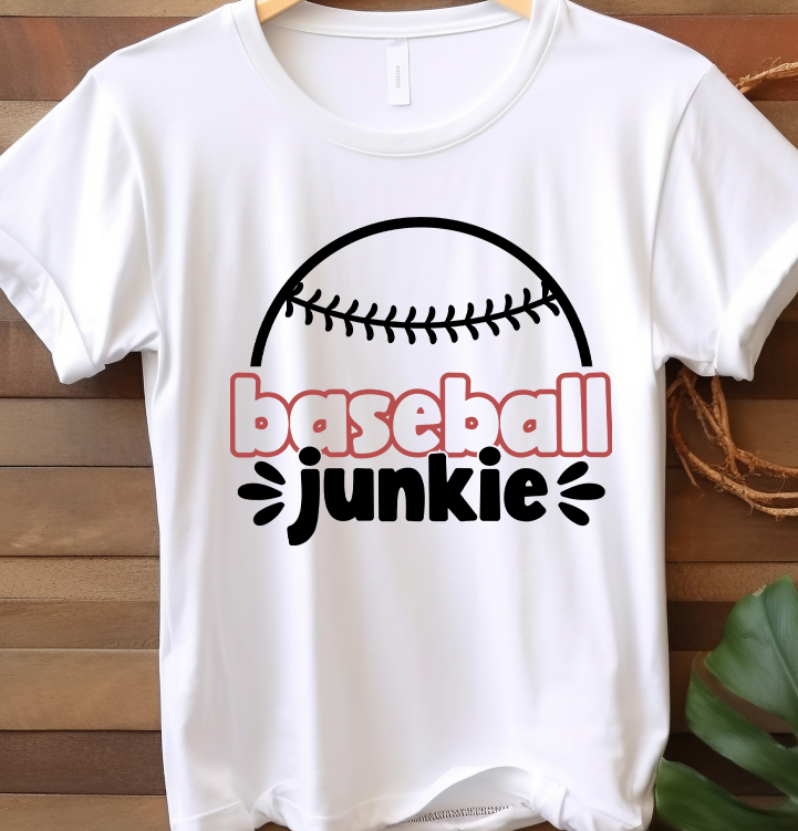 Baseball junkie - Basketball - DTF Transfer