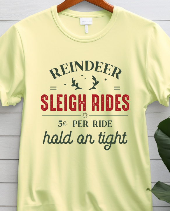 Sleigh Rides - Christmas - DTF Transfer