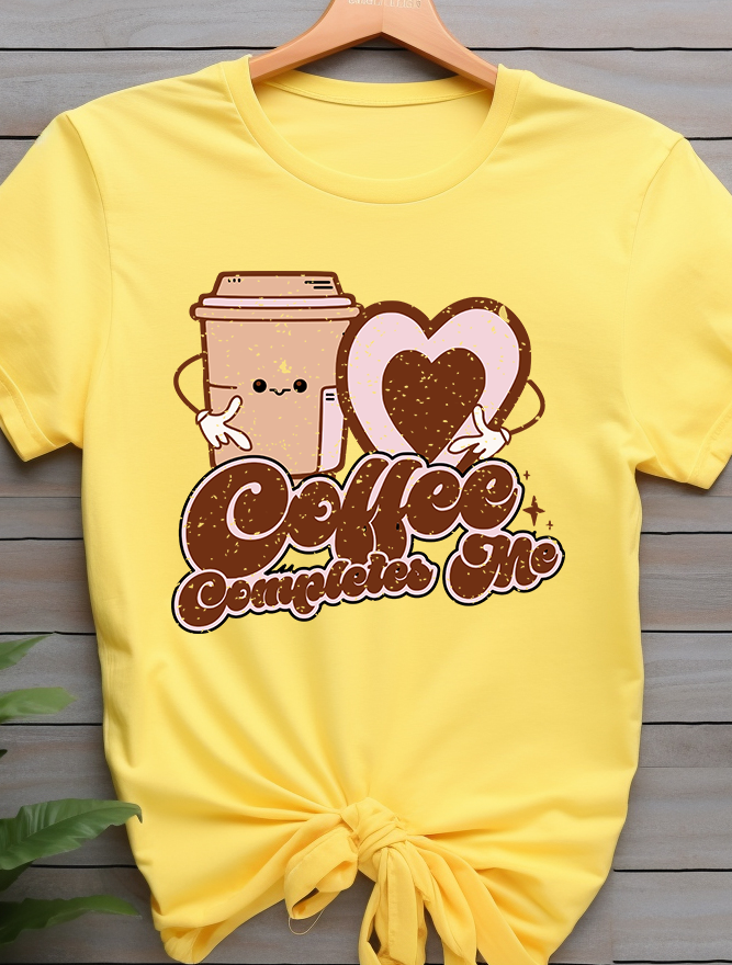 Coffee Completes Me - Coffee - DTF Transfer