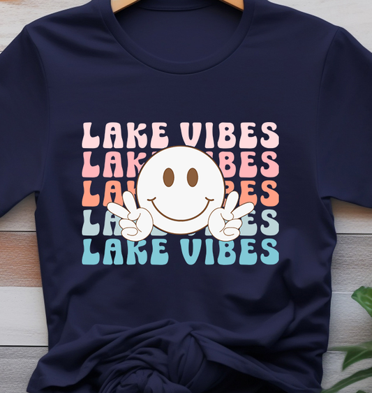 Lake Vibes Smiley - Lake Life - DTF Transfer