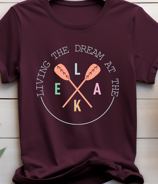 Living the Dream At the Lake - Lake Life - DTF Transfer