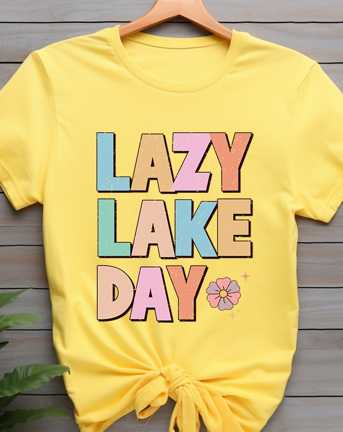 Lazy Lake Day - Lake Life - DTF Transfer