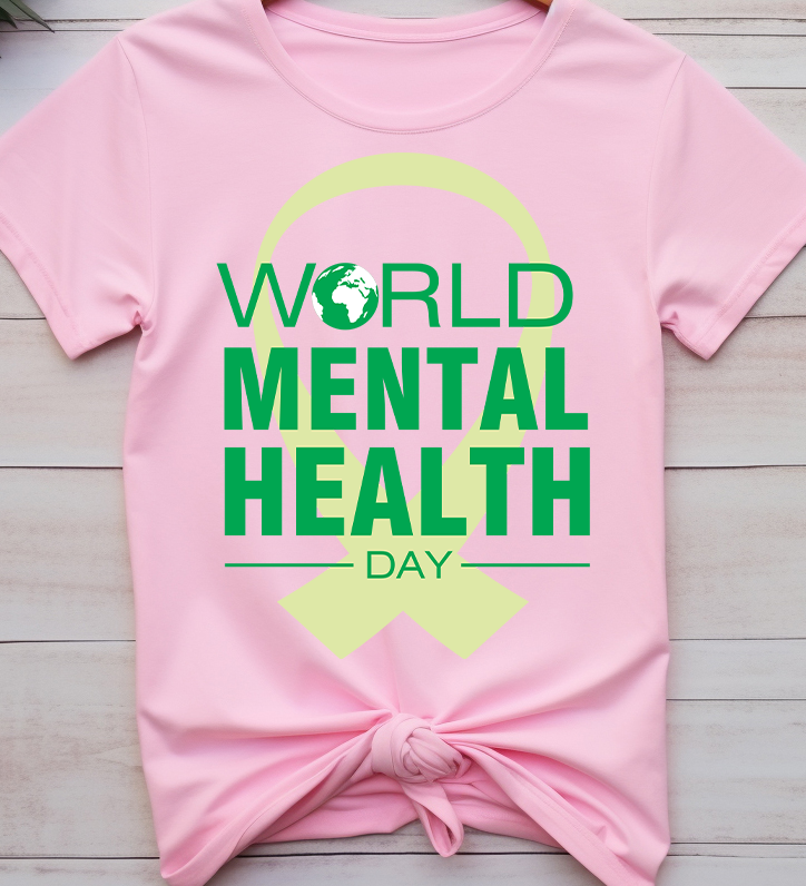 World mental health day - Mental Health - DTF Transfer
