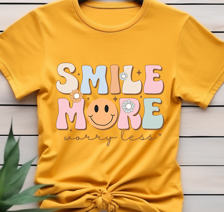 Smile more - Mental Health - DTF Transfer