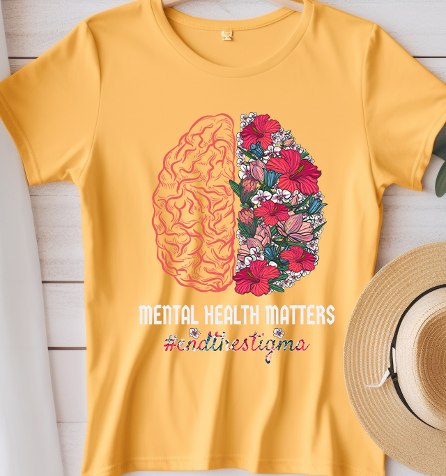 Take time to smell flowers - Mental Health - DTF Transfer