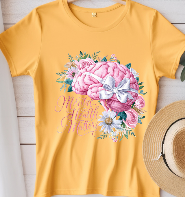 Messy bun - Mental Health - DTF Transfer