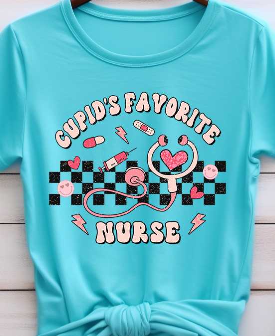 Cupid's Favorite Nurse - Nurse - DTF Transfer