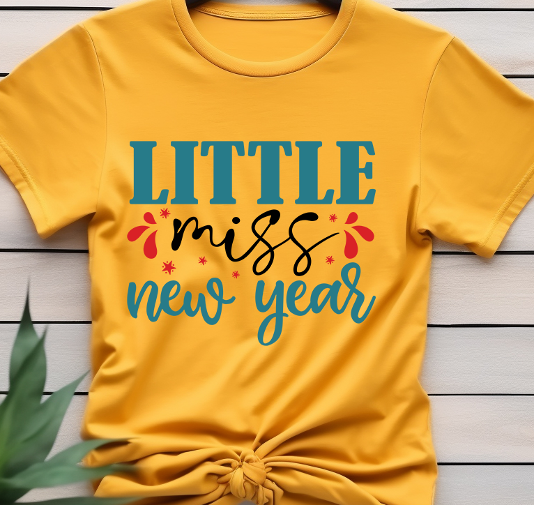 Little miss new year - New Year - DTF Transfer