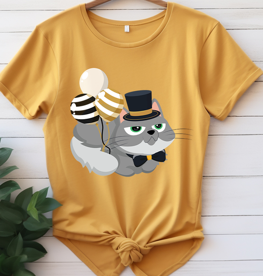Cat - New Year - DTF Transfer