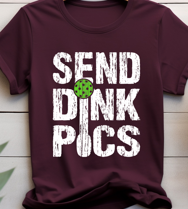 Send Dink Pics Pickleball - Pickle Ball - DTF Transfer