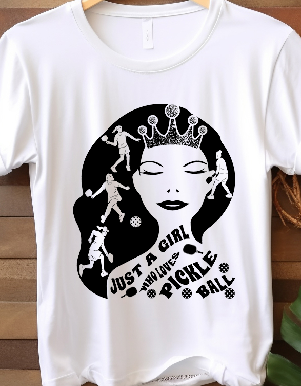 Just A Girl Who Loves Pickleball - Pickle Ball - DTF Transfer