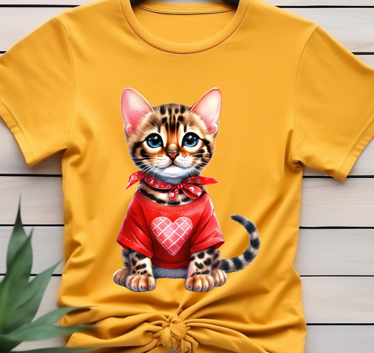 Cat - Valentine’s Day - DTF Transfer