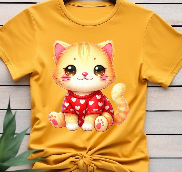 Cat - Valentine’s Day - DTF Transfer