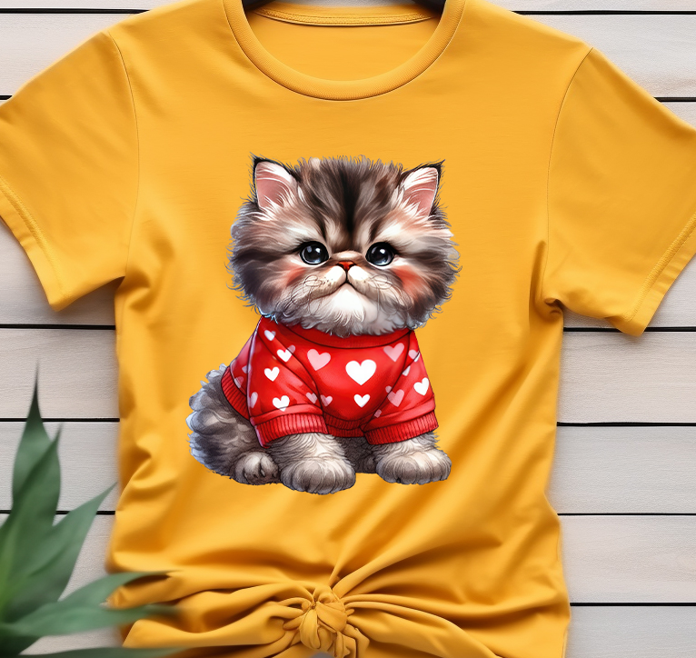 Cat - Valentine’s Day - DTF Transfer