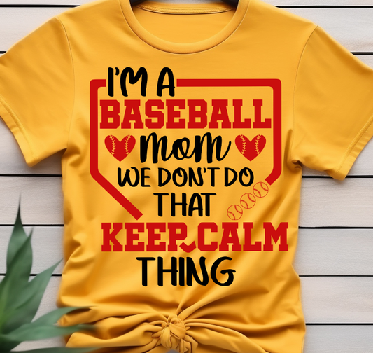 I m a baseball mom  - Basketball - DTF Transfer