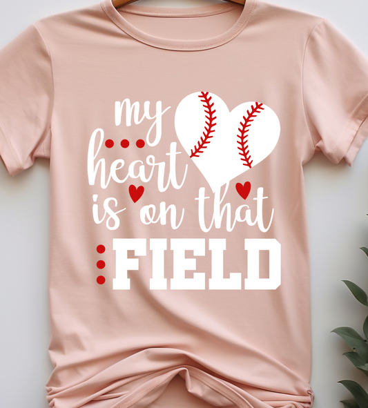 My heart is on that field - Basketball - DTF Transfer
