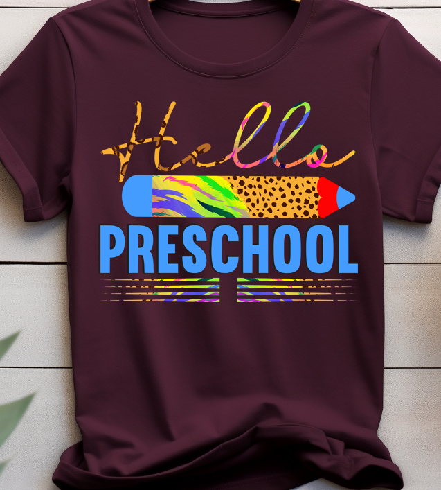 Hello pre school - Back to school - DTF Transfer