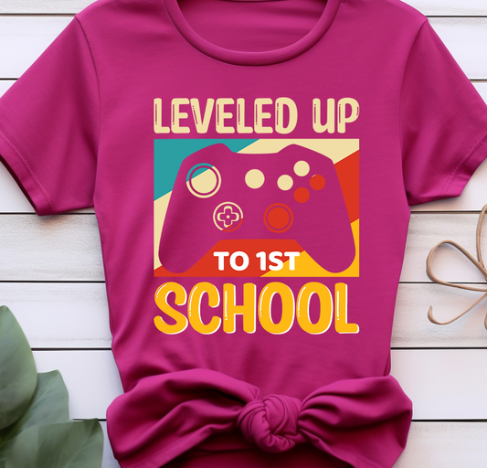 Leveled up - Back to school - DTF Transfer