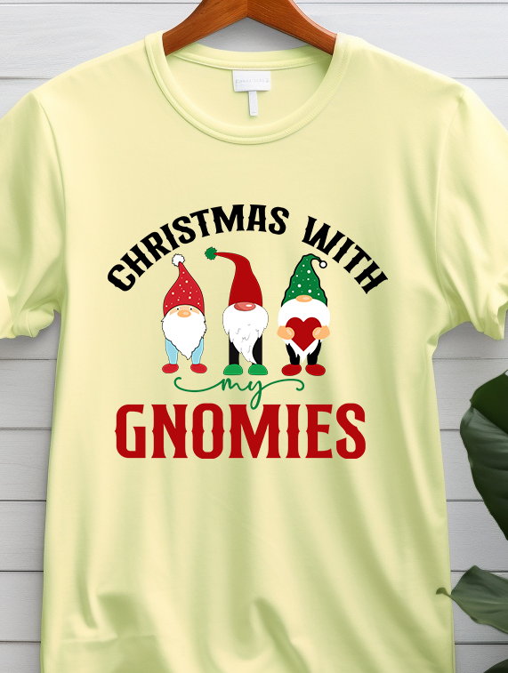 Christmas With Gnomies - Christmas - DTF Transfer