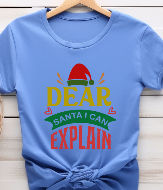 Dear Santa I Can Explain - Christmas - DTF Transfer