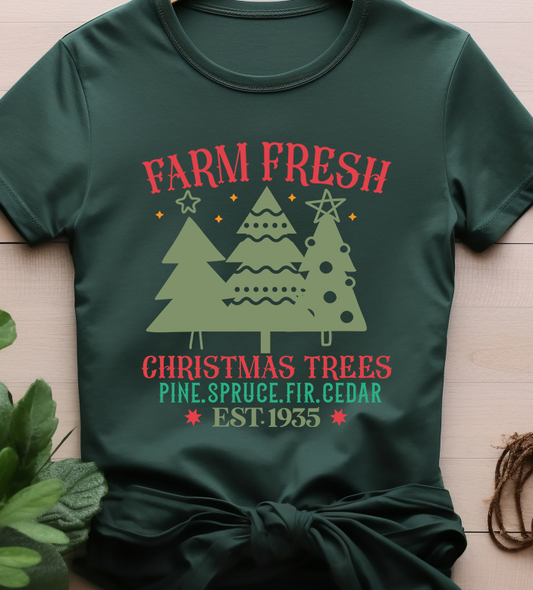 Farm Fresh Christmas Trees - Christmas - DTF Transfer