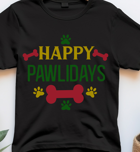 Happy Pawlidays - Christmas - DTF Transfer