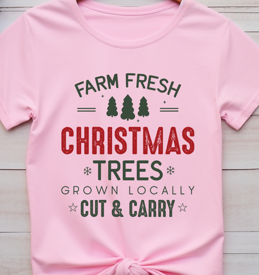 Farm Fresh Christmas Trees - Christmas - DTF Transfer