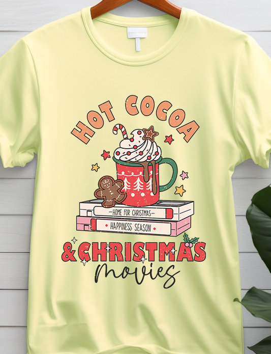 Hot Cocoa And Christmas Movies - Christmas - DTF Transfer