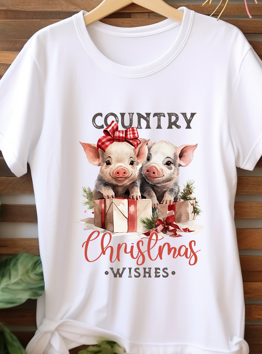 Country Christmas Wishes - Christmas - DTF Transfer