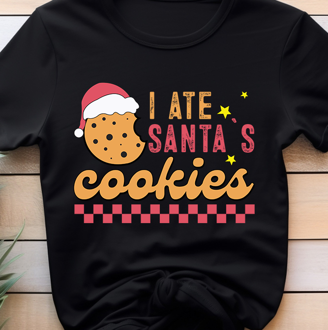 I ate Santa's Cookies Retro - Christmas - DTF Transfer