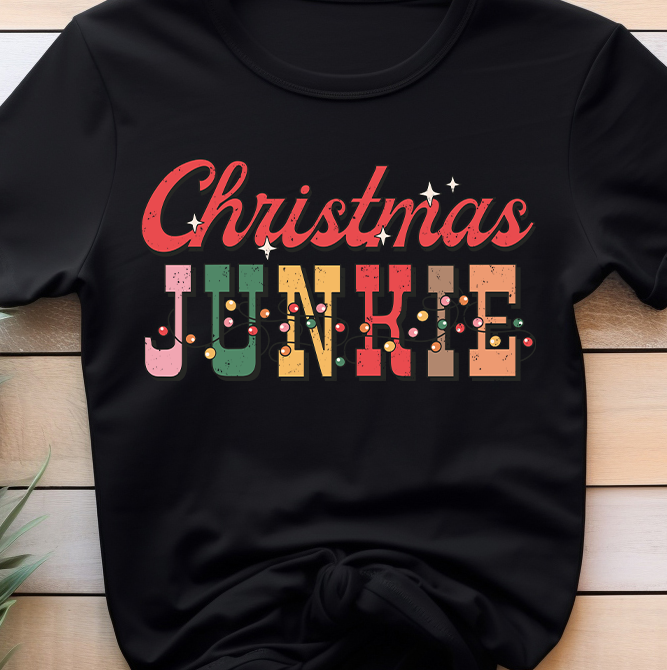 Christmas Junkie - Christmas - DTF Transfer