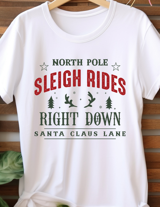 Sleigh Rides - Christmas - DTF Transfer