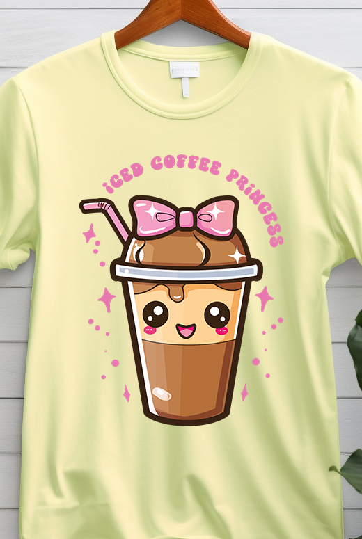 Iced Coffee Princess - Coffee - DTF Transfer