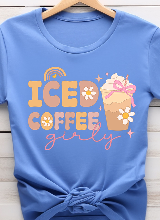 Iced Coffee Girly - Coffee - DTF Transfer