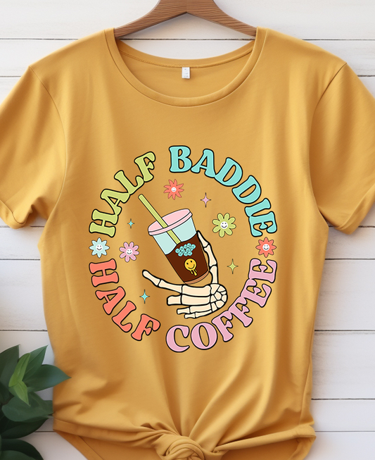 Half Buddie Half Coffee - Coffee - DTF Transfer