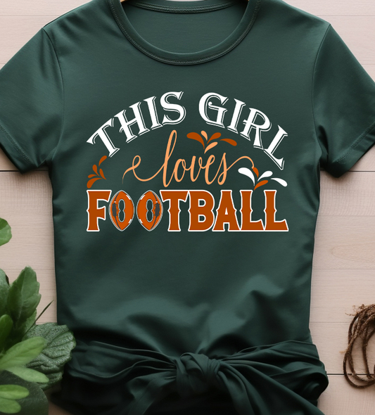 This girl loves football - Football - DTF Transfer