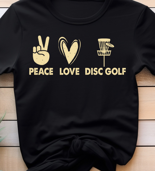 Peace Love Disc Golf - Golf - DTF Transfer