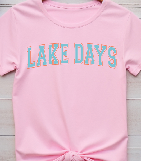 Boat Waves Sun Rays Lake Days - Lake Life - DTF Transfer