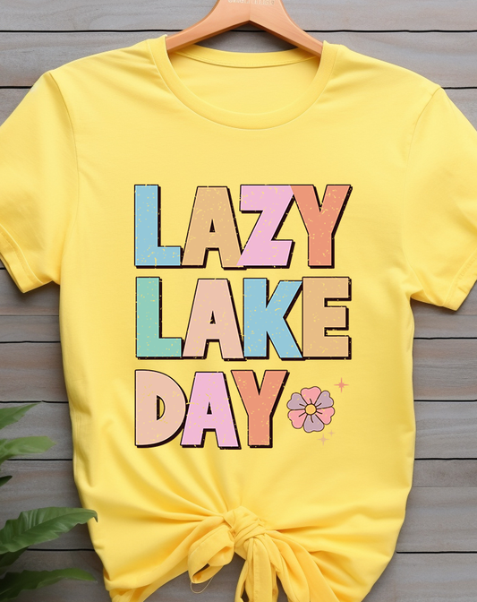 Lazy Lake Day - Lake Life - DTF Transfer
