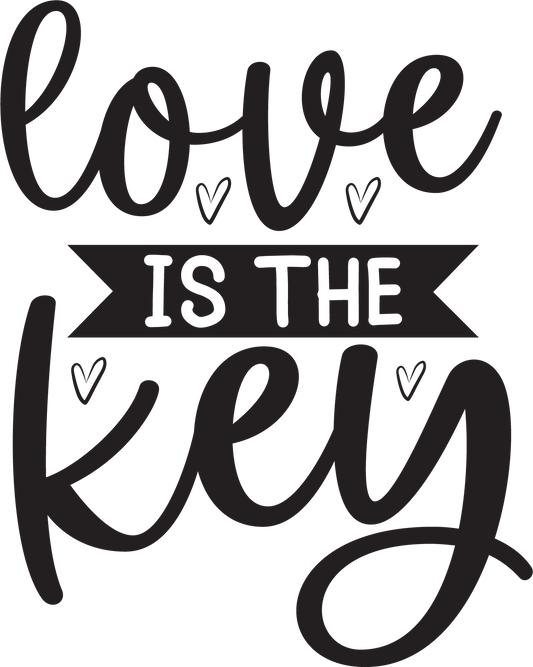 Love is the Key - Wedding - DTF Transfer