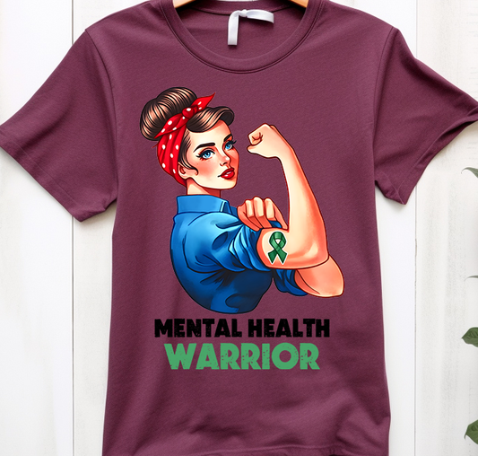 Warrior -  Mental Health - DTF Transfer