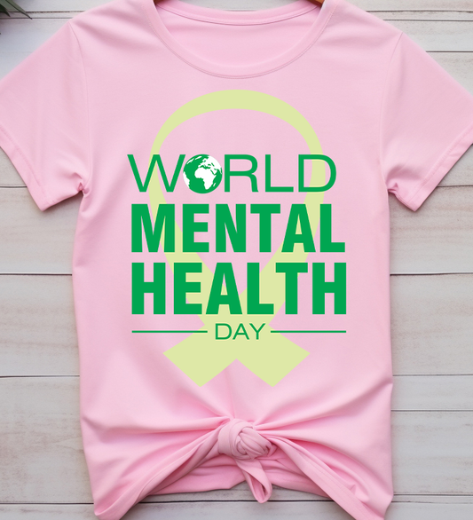 World mental health day -  Mental Health - DTF Transfer