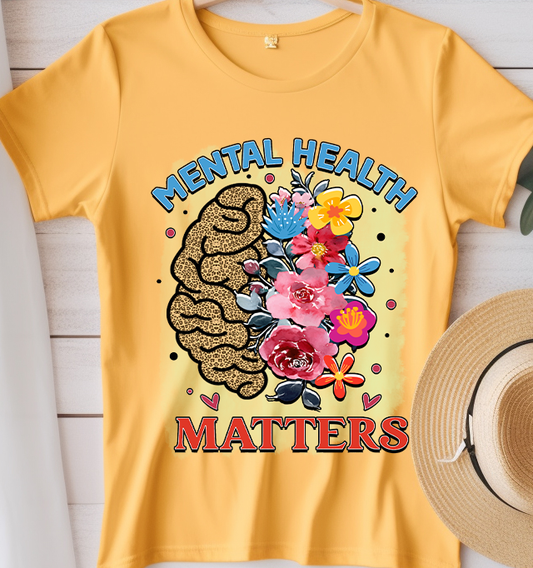 Mental health mind - Mental Health - DTF Transfer