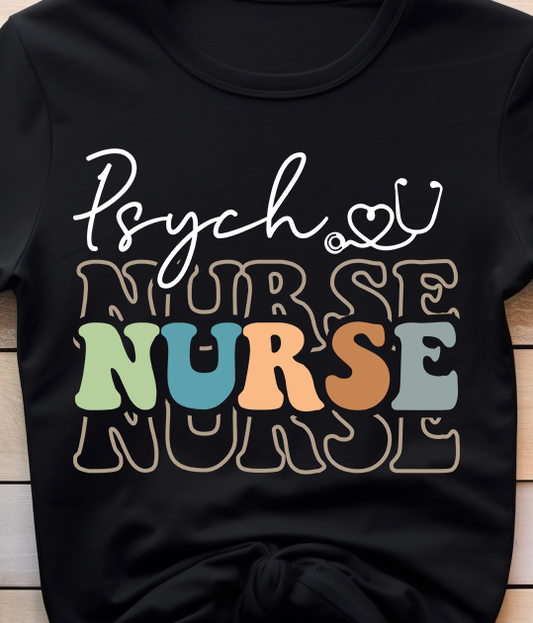 Psych Nurse - Nurse - DTF Transfer