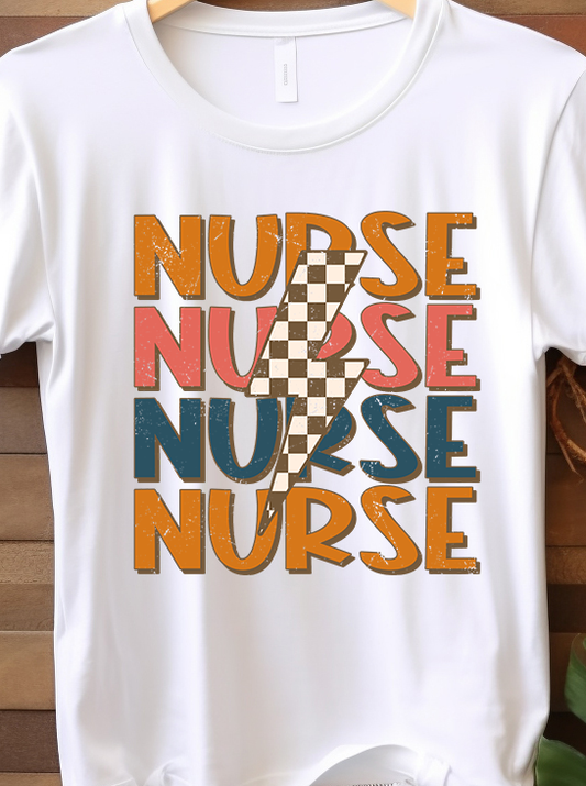 Nurse Distressed Retro - Nurse - DTF Transfer