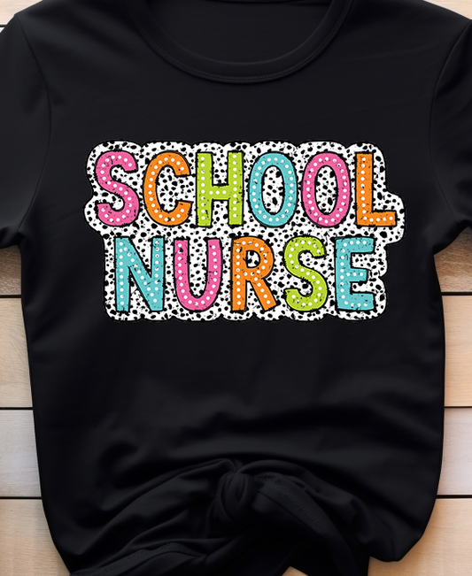 School Nurse Retro - Nurse - DTF Transfer