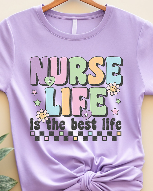 Nurse Life is The Best Life Retro - Nurse - DTF Transfer