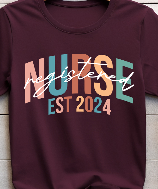 Registered Nurse Est 2024 - Nurse - DTF Transfer