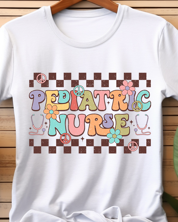 Pediatric Nurse Retro - Nurse - DTF Transfer