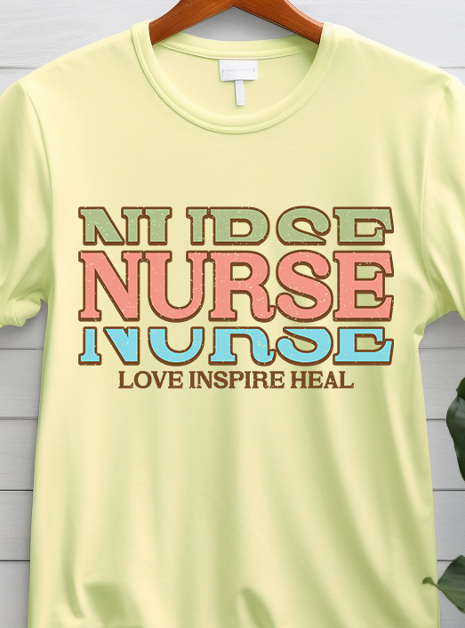 Nurse Love Inspire Heal - Nurse - DTF Transfer